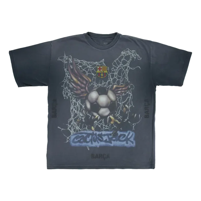 Barcelona X TRAVIS SCOTT Limited Edition WASHED SPRAY LOGO TEE