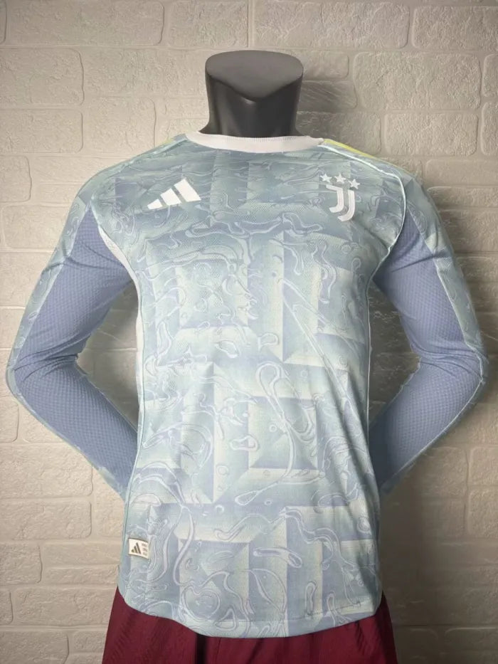 Juventus Away Player Long Sleeve Jersey 2025/2026
