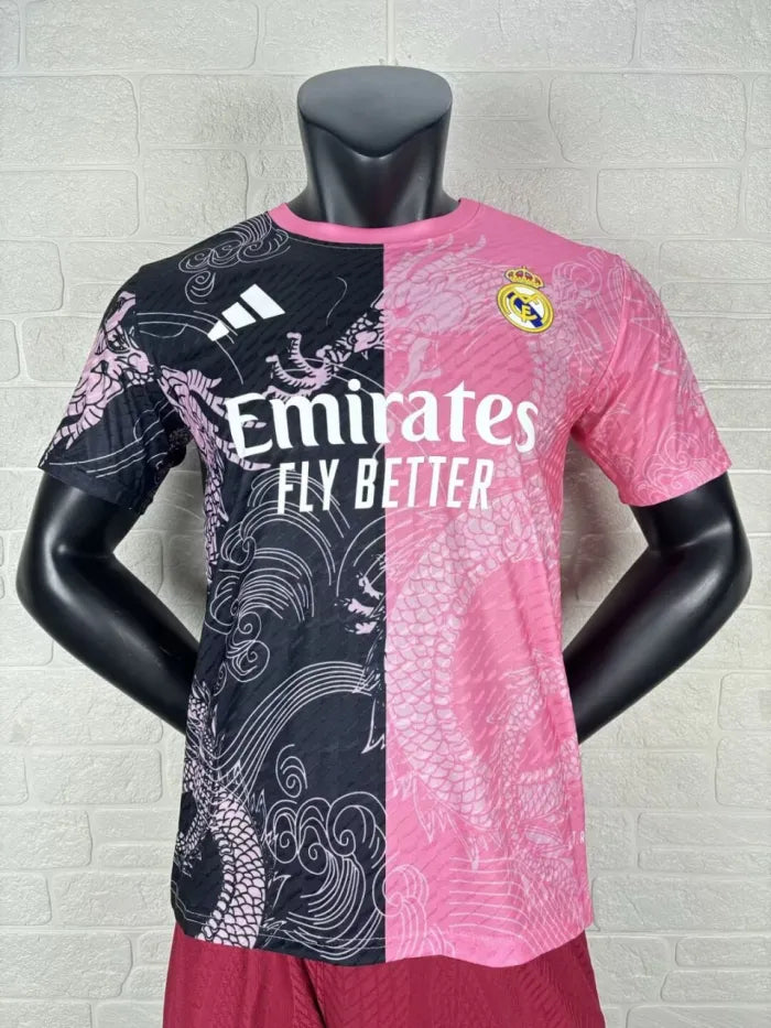 Real Madrid Pink Dragon Pattern Player Jersey 2025/2026