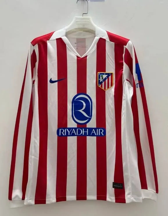 Atletico Madrid Home Man Long Sleeve Jersey 2025/2026