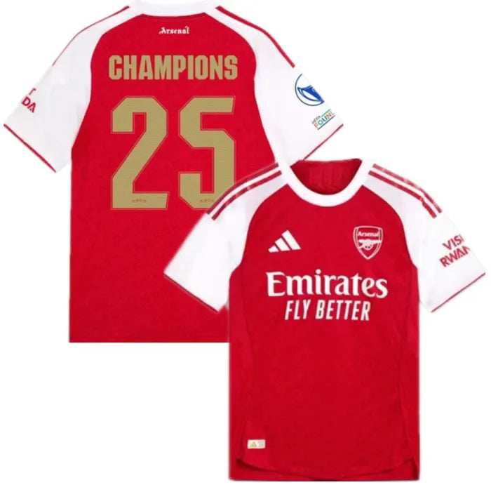 Arsenal UWCL Champions Home Player Jersey 2025/2026