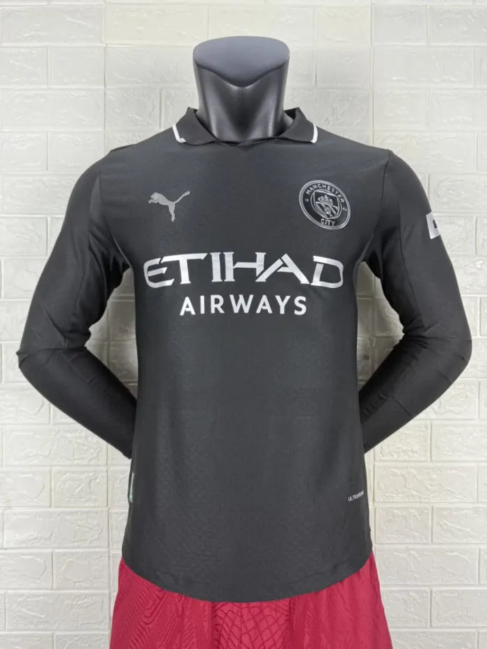 Manchester City Away Player Long Sleeve Jersey 2025/2026
