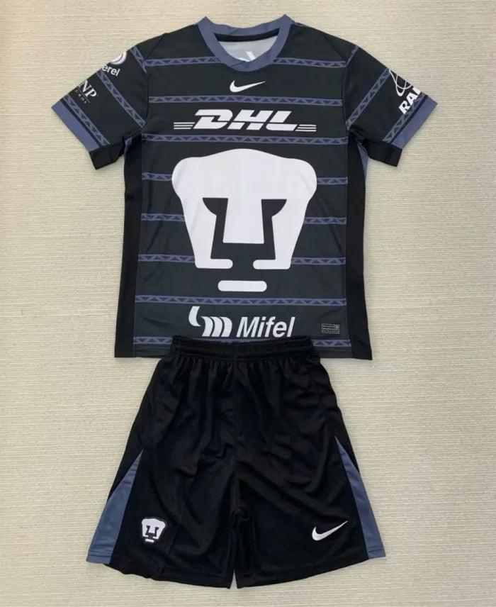 Pumas UNAM Goalkeeper Kids Suit 2024/2025 Black