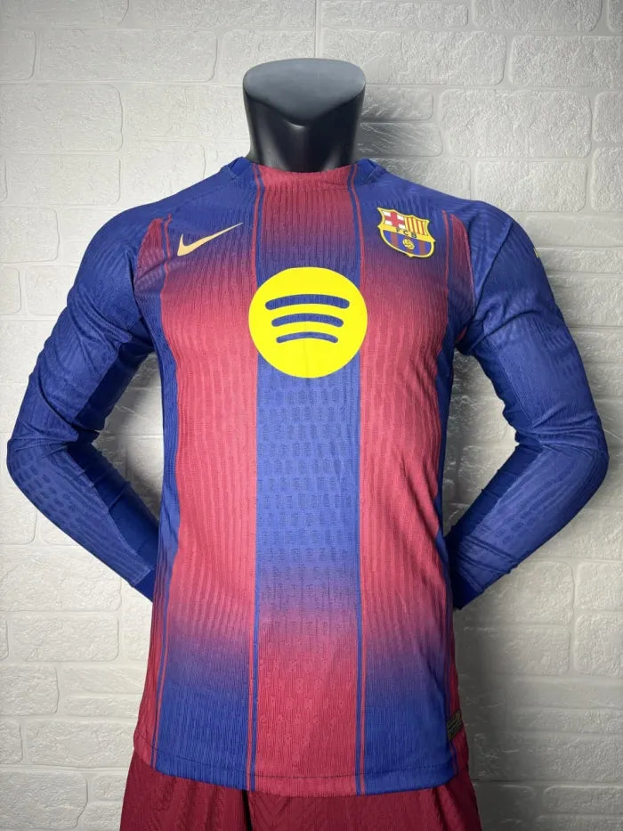 Barcelona Home Player Long Sleeve Jersey 2025/2026