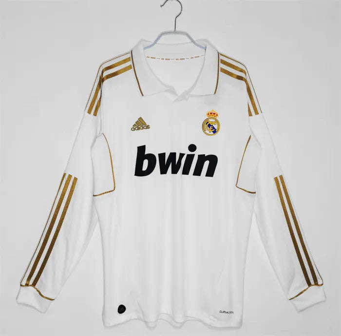 Real Madrid Home Retro Long Sleeves Jersey 2011/2012