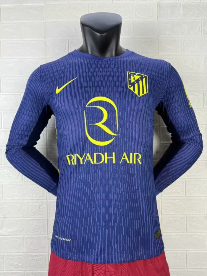 Atletico Madrid Away Player Long Sleeve Man Jersey 2025/2026
