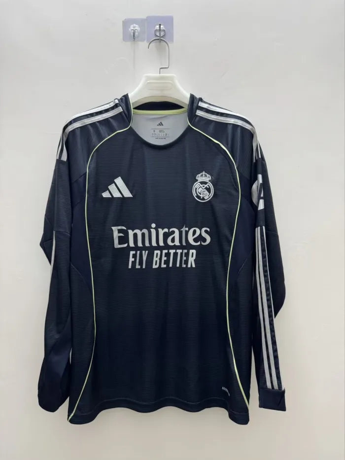 Real Madrid Away Man Long Sleeve Jersey 2025/2026