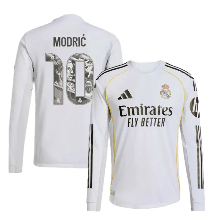 Real Madrid Home Modrić Limited Edition Player Version Long Sleeve Man Jersey 2025/2026