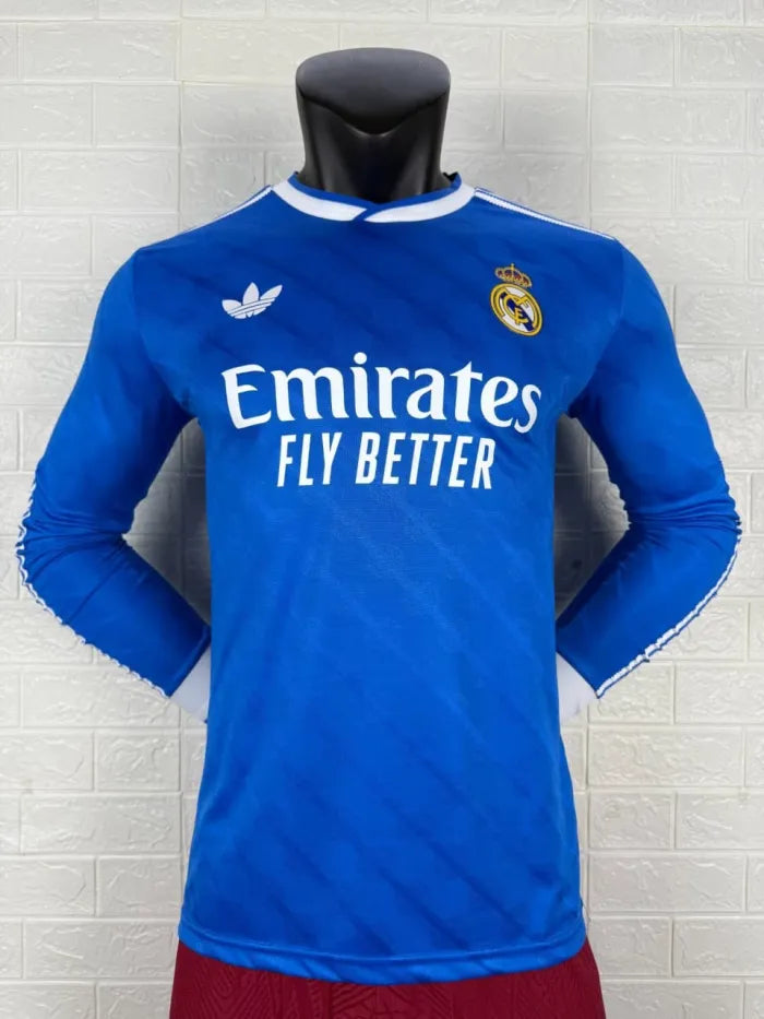 Real Madrid Third Player Long Sleeve Jersey 2025/2026