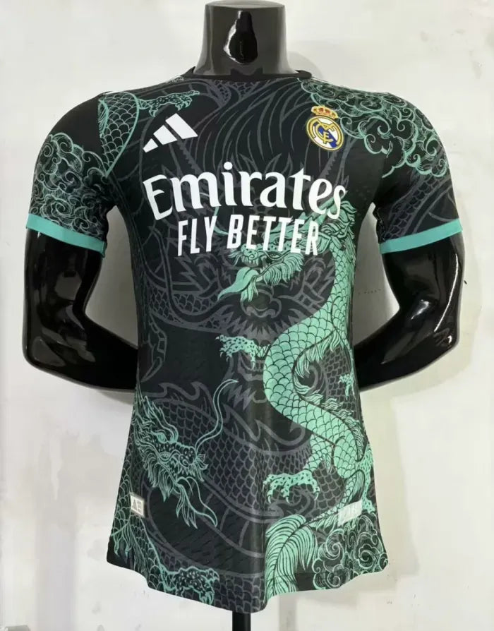 Real Madrid Green Dragon Pattern Player Jersey 2025/2026