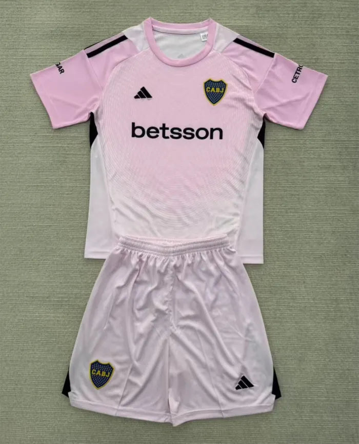 Boca Pink Goalkeeper Kids Suit 2025/2026