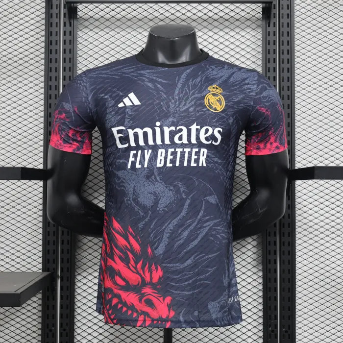 Real Madrid Red Dragon Pattern Player Jersey 2025/2026