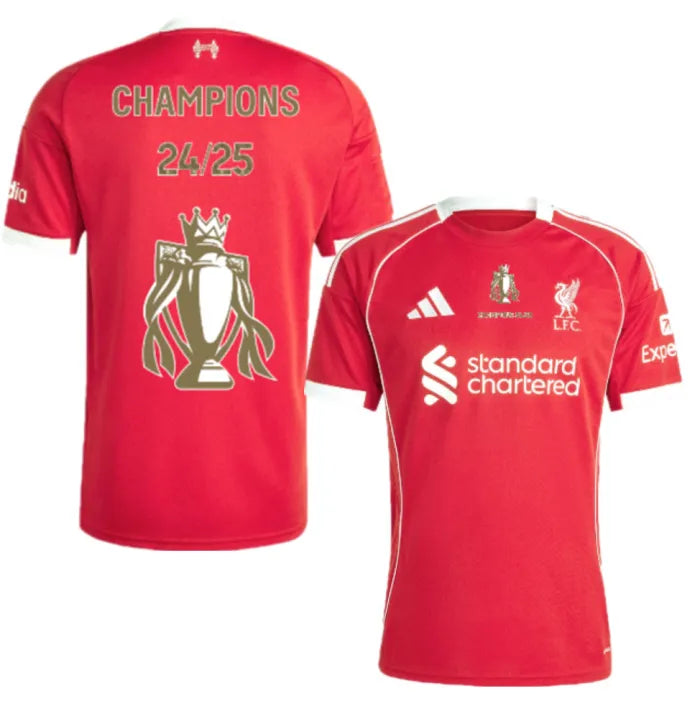 Liverpool Home Man Jersey 25/26-CHAMPIONS 2024/2025