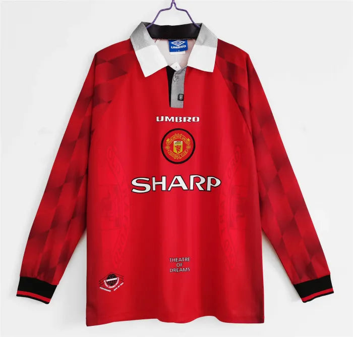 Manchester United Home Long Sleeve Retro Jersey 1996/1997