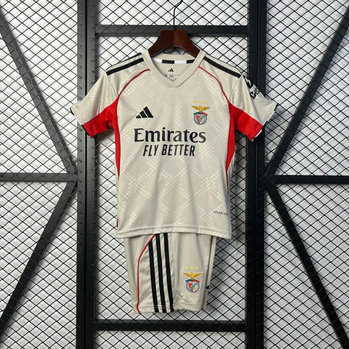 Benfica Beige Away Kids Suit 2025/2026
